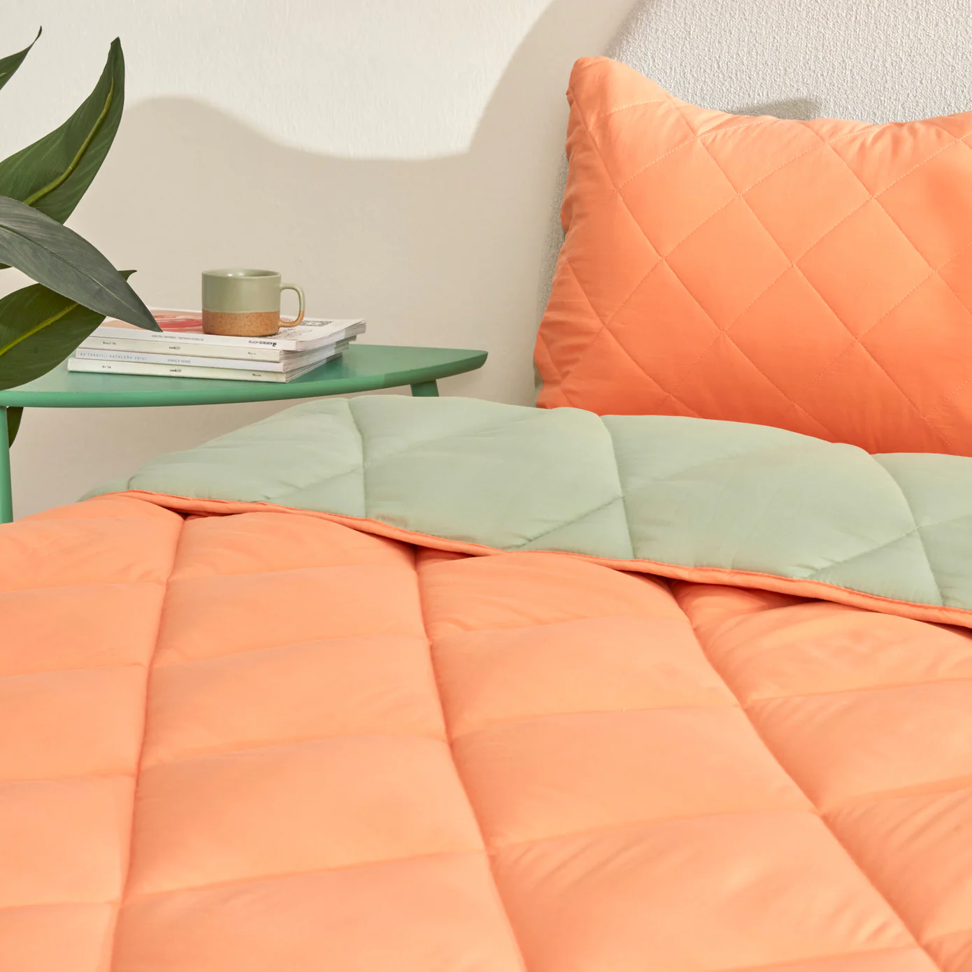 Karaca Home Smart Comfort Orange Einzelbett Schlafset – Bild 5
