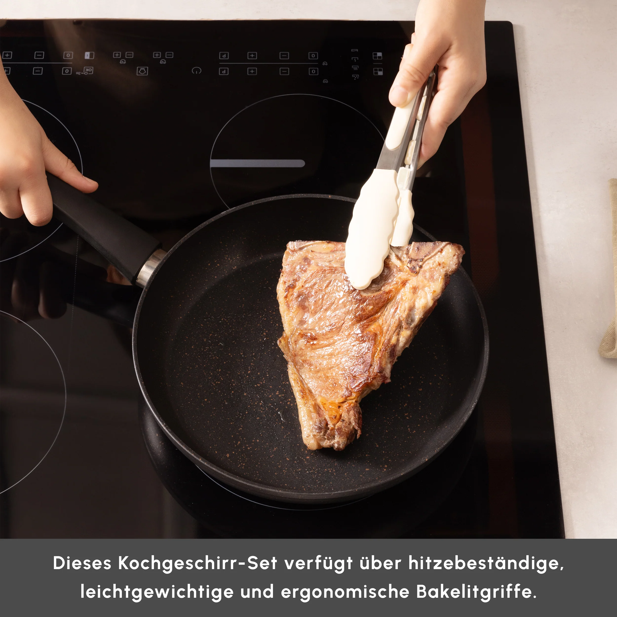 Karaca Biogranit Blackgold V1 7-teiliges Kochgeschirr-Set – Bild 6