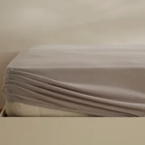 Karaca Home Jerseystretch Spannbettlaken, 180x200+30cm, Grau