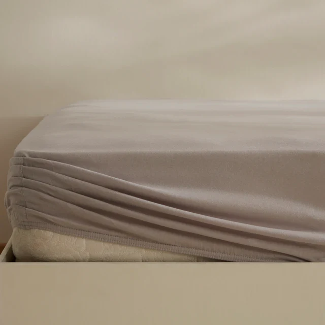 Karaca Home Jerseystretch Spannbettlaken, 180x200+30cm, Grau