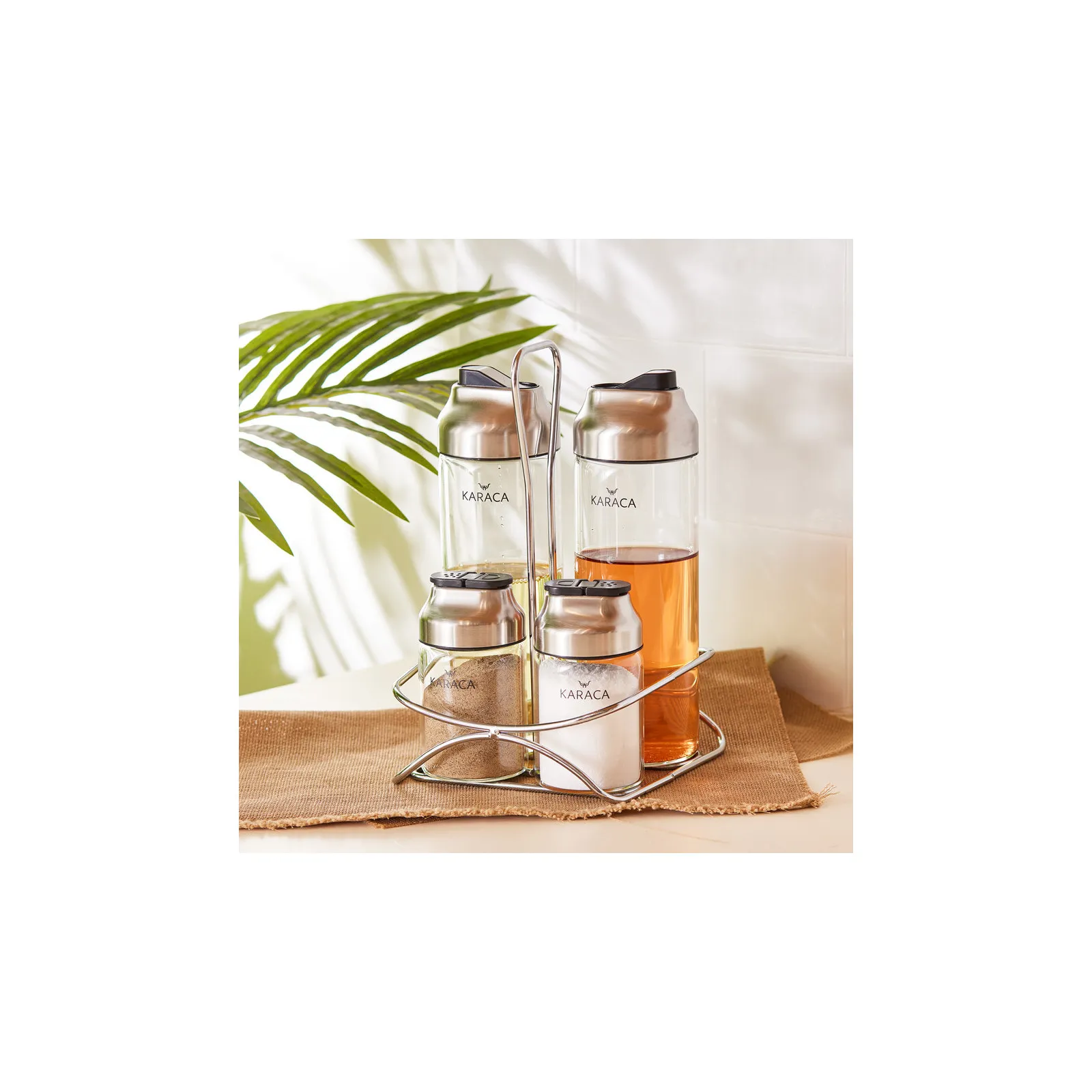 Karaca Dimple Steel (Stahl) 5 teiliges Salat-Set – Bild 5