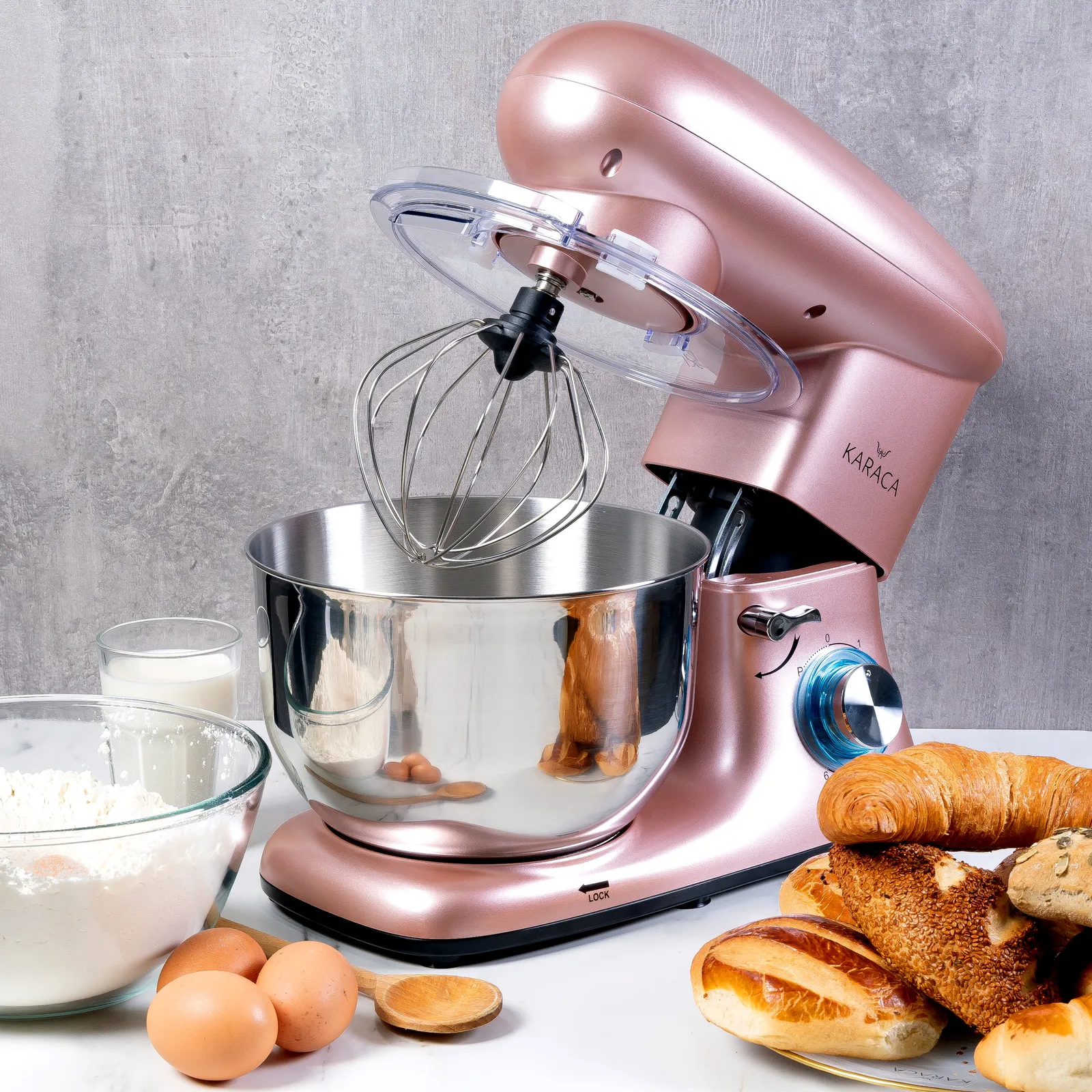 Karaca Multichef Standmixer Küchenchef in Rosegold 1400W 5,5 Lt – Bild 3