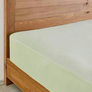 Karaca Home Spannbettlaken Olive Green 140x200 cm + 30 cm Öko-Tex Zertifiziert