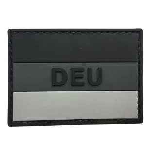 3D Patch Deutschland Schwarz/Weiß