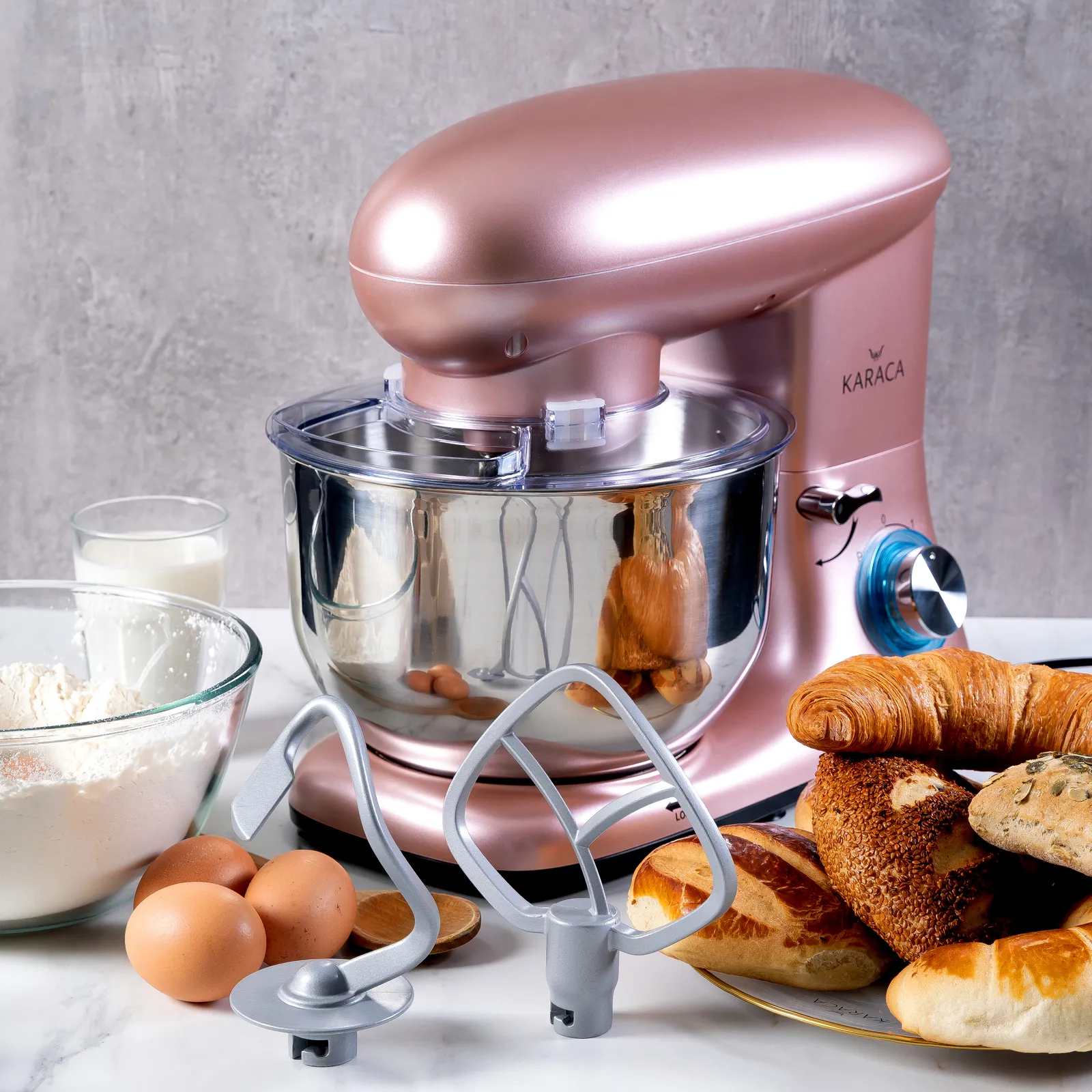 Karaca Multichef Standmixer Küchenchef in Rosegold 1400W 5,5 Lt – Bild 2