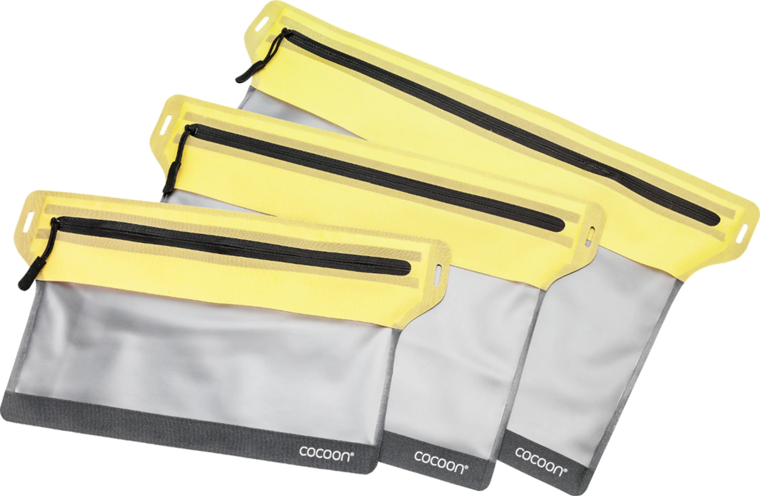 Cocoon Zippered Flat Document Bags Size S grey/yellow – Bild 3