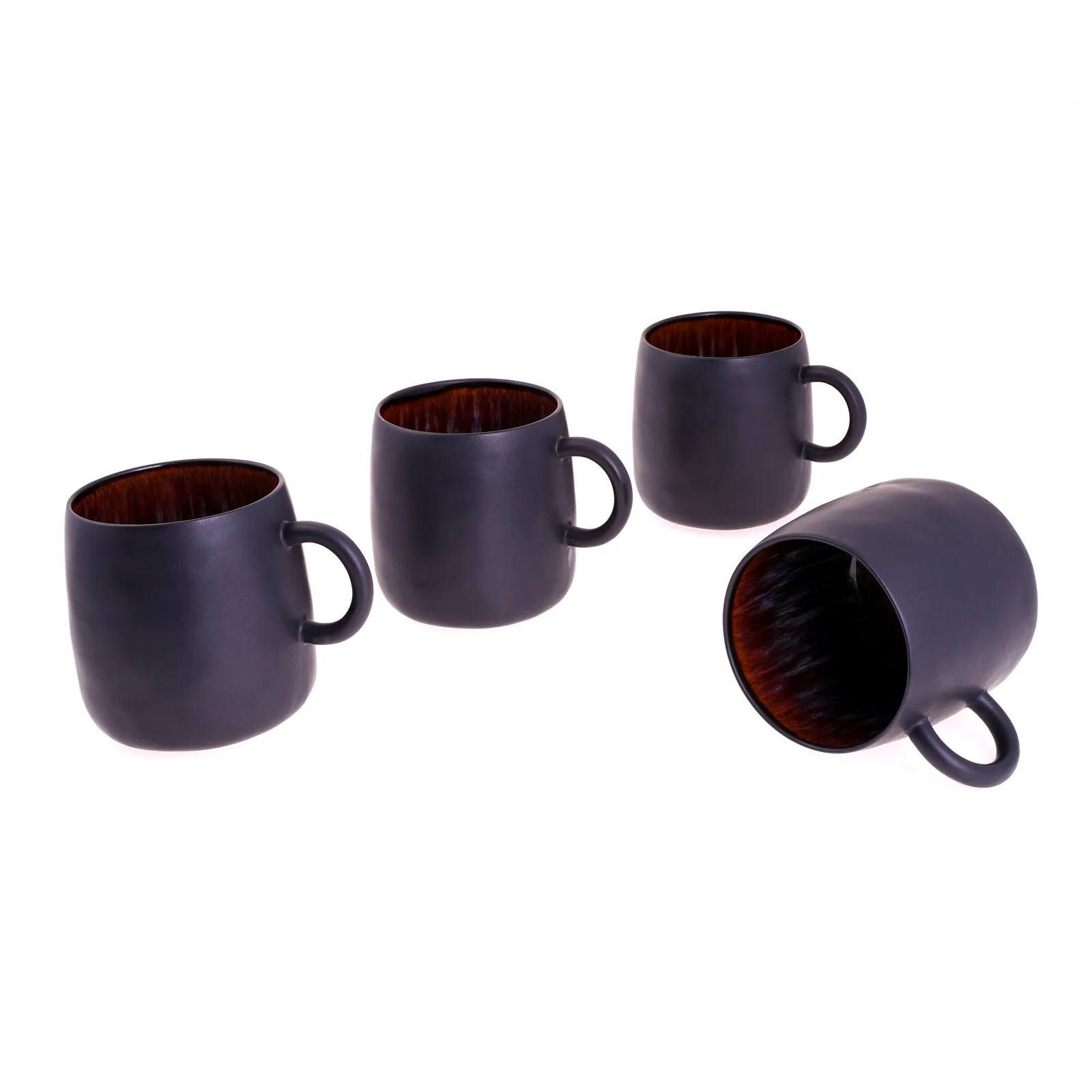 Karaca Black Galactic Reactive 4 teilig Tassen-Set – Bild 7