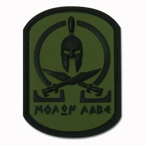 3D-Patch Molon Labe Spartan oliv