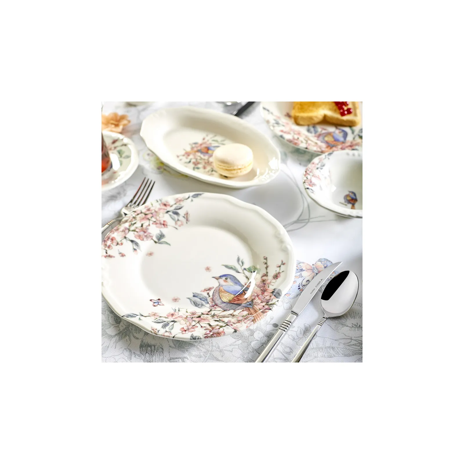 Karaca Josetta Frühstücksset und Servierschalen, 26 Teilig – Bild 5