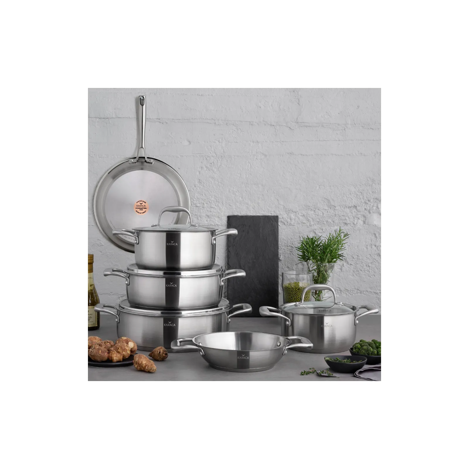 Karaca PowerSteel Pro Tottori 316+ Edelstahl Servierpfanne 20 cm – Bild 5