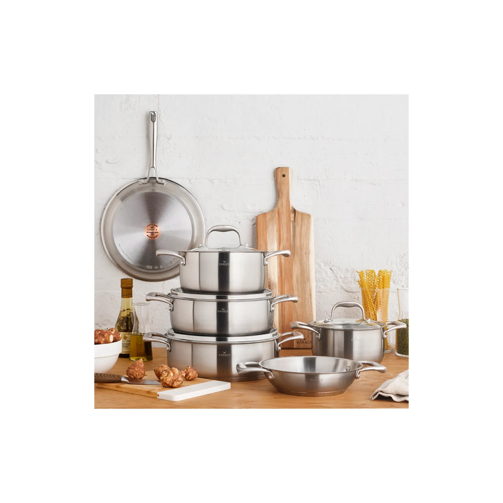 Karaca PowerSteel Pro Tottori 316+ Edelstahl Servierpfanne 20 cm – Bild 6