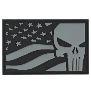 3D Patch PVC Punisher USA Flag