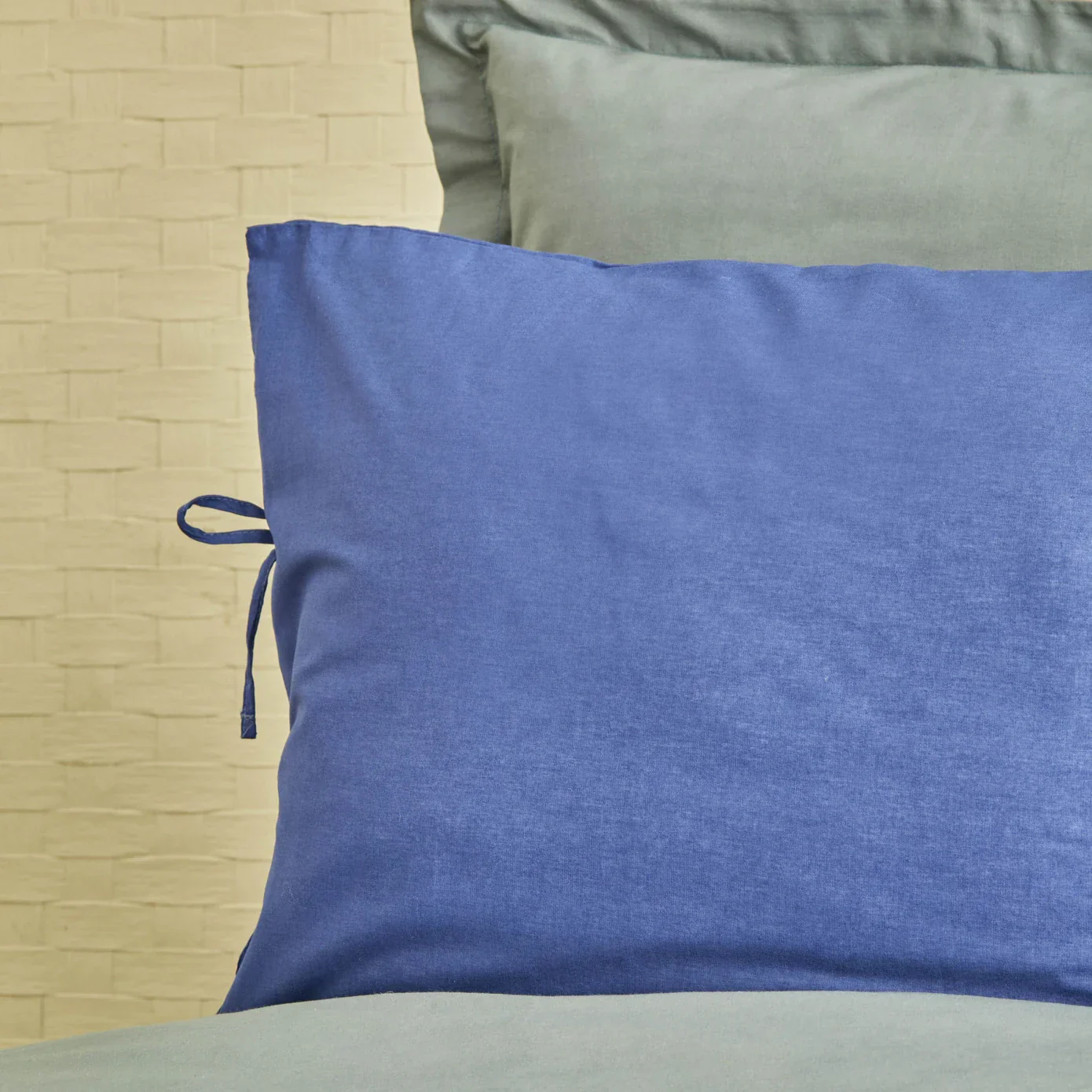 Karaca Home Basic Grau Indigo Wendbares Doppelbett Bettwäsche Set – Bild 5