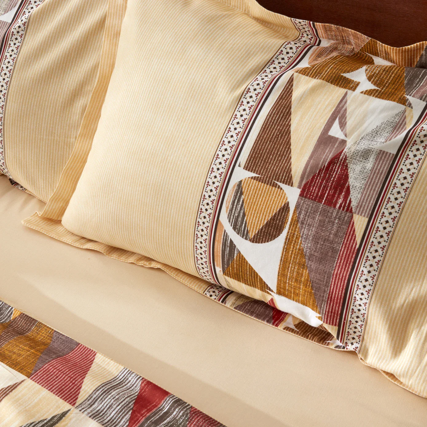 Karaca Home Franela 100% baumwolle doppelbett bettwäsche set mit decken-geschenk – Bild 5