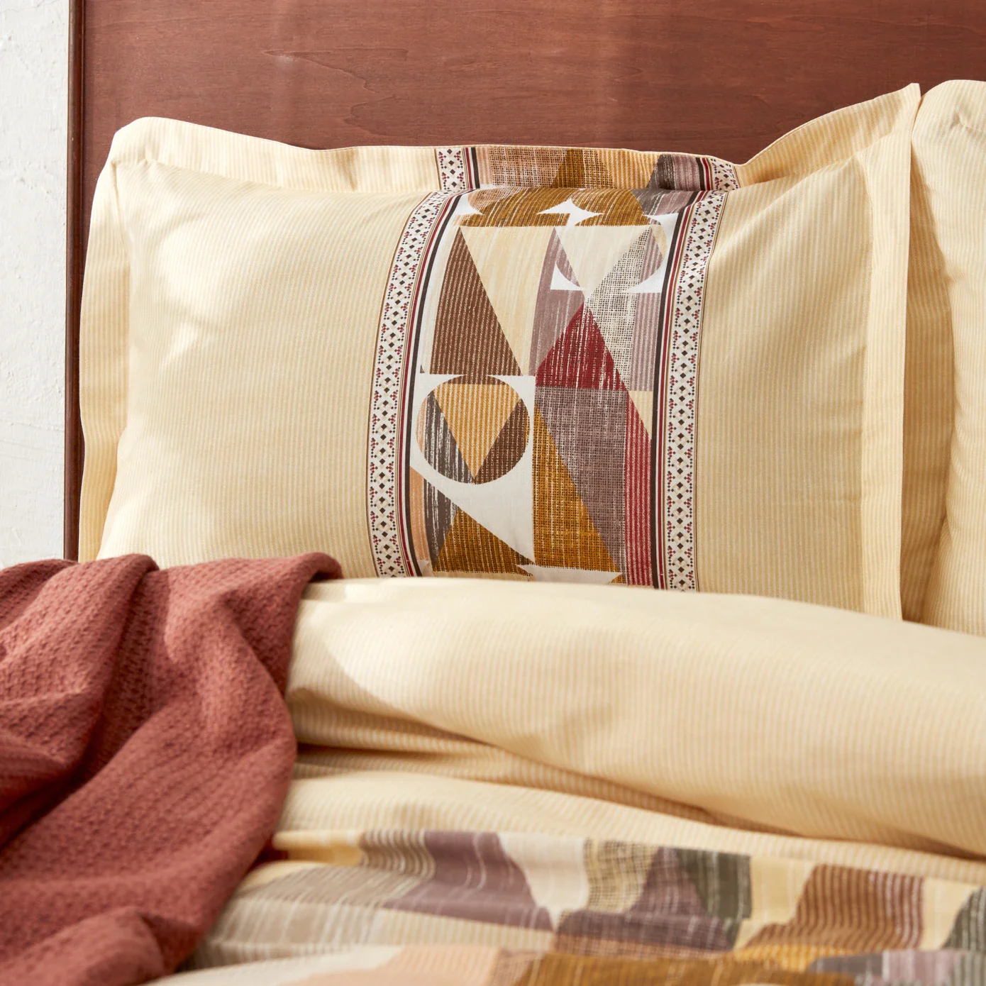 Karaca Home Franela 100% baumwolle doppelbett bettwäsche set mit decken-geschenk – Bild 2