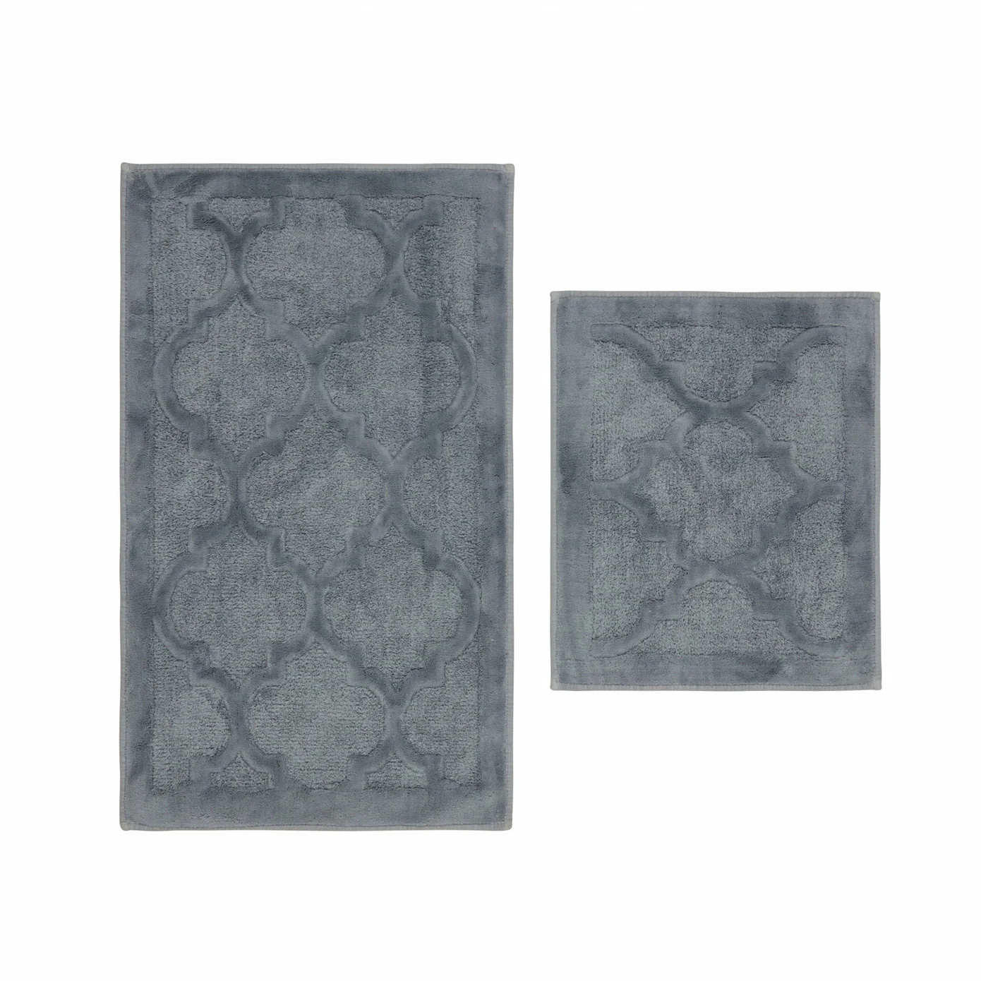 Karaca Home Katy 2-teiliges Badezimmer-Matten-Set Grau – Bild 2