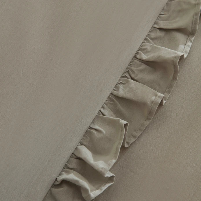 Karaca Home Pure Ruffle 100% Baumwolle King Size Bettwäsche Set Salbei – Bild 3