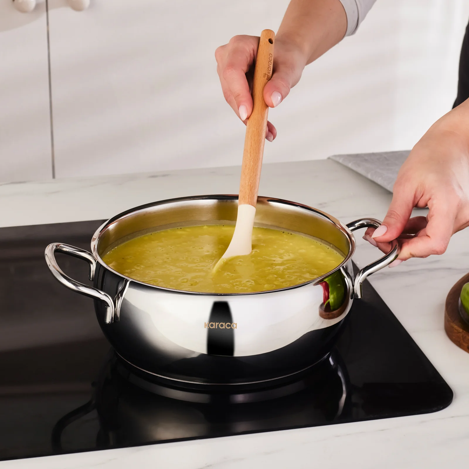 Karaca Emirgan Induktions Stahltopf, 20 cm – Bild 3