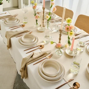 Karaca Earth Collection Finesse 24-teiliges Tafelset für 6 Personen Beige