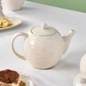 Karaca Nebula Beige Steingut Teekanne, 100ml, Beige