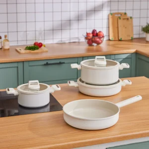 Karaca Swiss Crystal Ceramica Valenti 7-Teiliges Kochgeschirr-Set