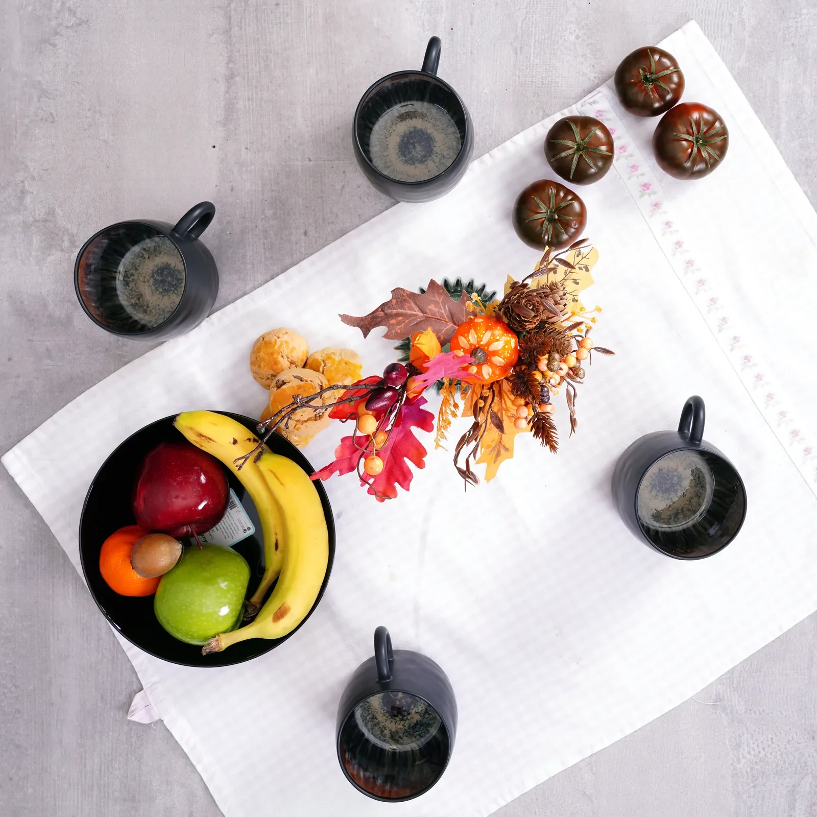 Karaca Black Galactic Reactive 4 teilig Tassen-Set – Bild 4