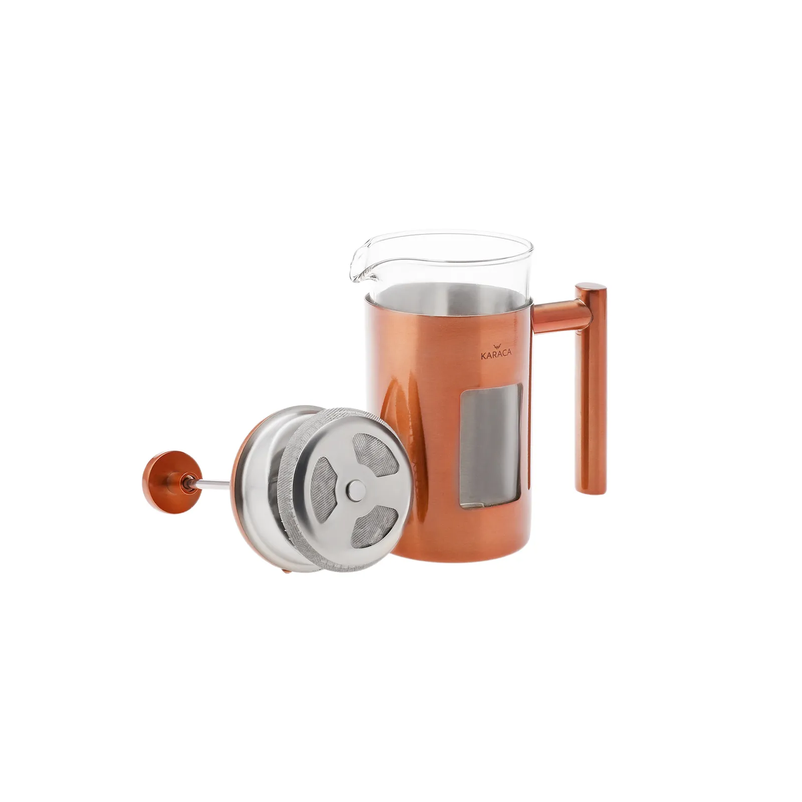 Karaca Borosilikat Glas Kupfer French Press 350 ml – Bild 3