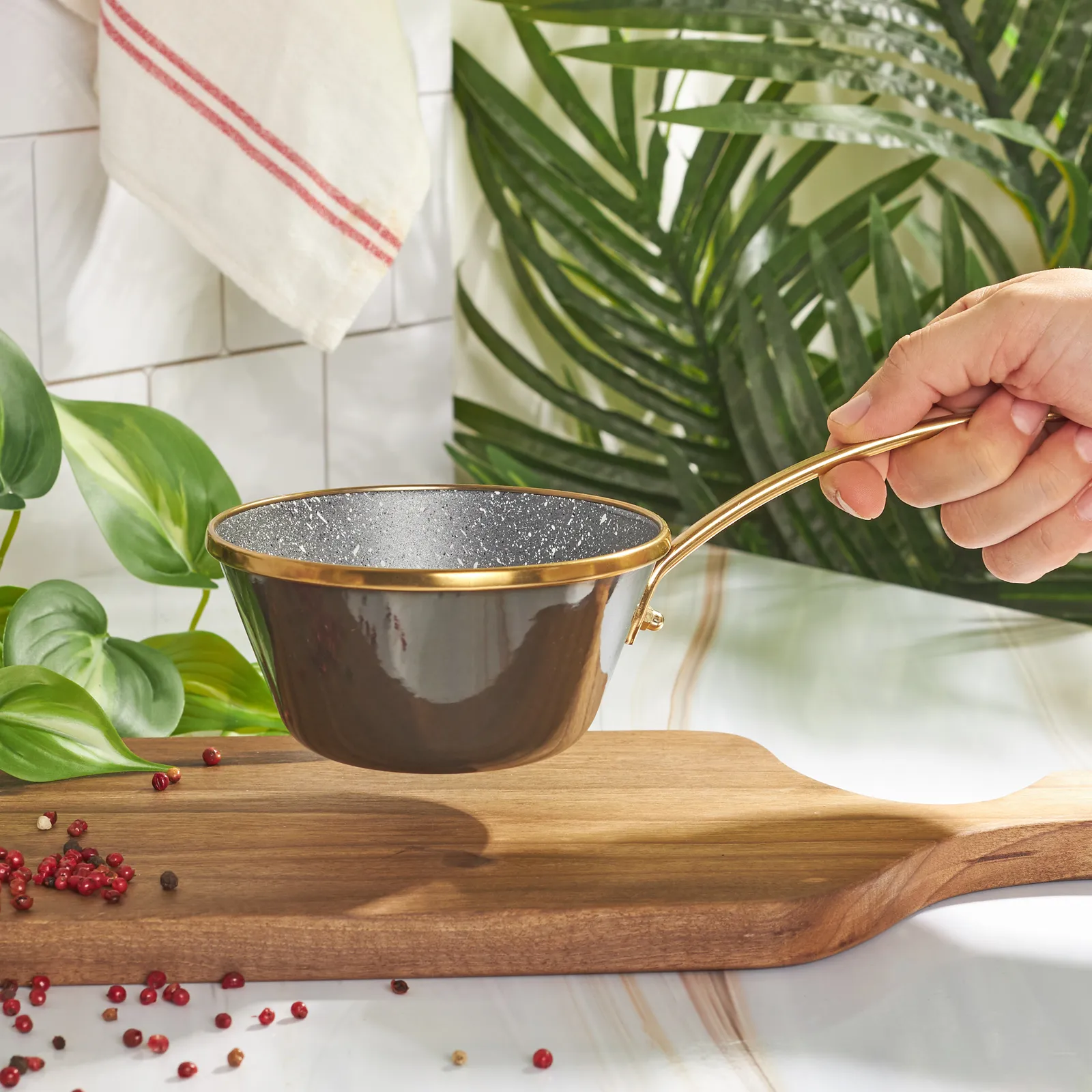 Karaca Troy Konischer Saucenhalter Schwarz 14 cm – Bild 3