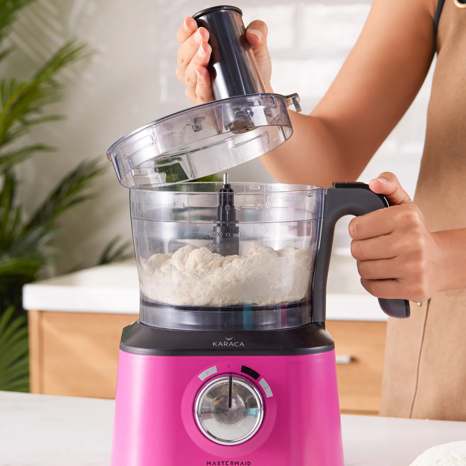 Karaca Mastermaid Power Multifunktionsset 10 in 1 Lebensmittelzubereitung 2000W Fuchsia – Bild 6