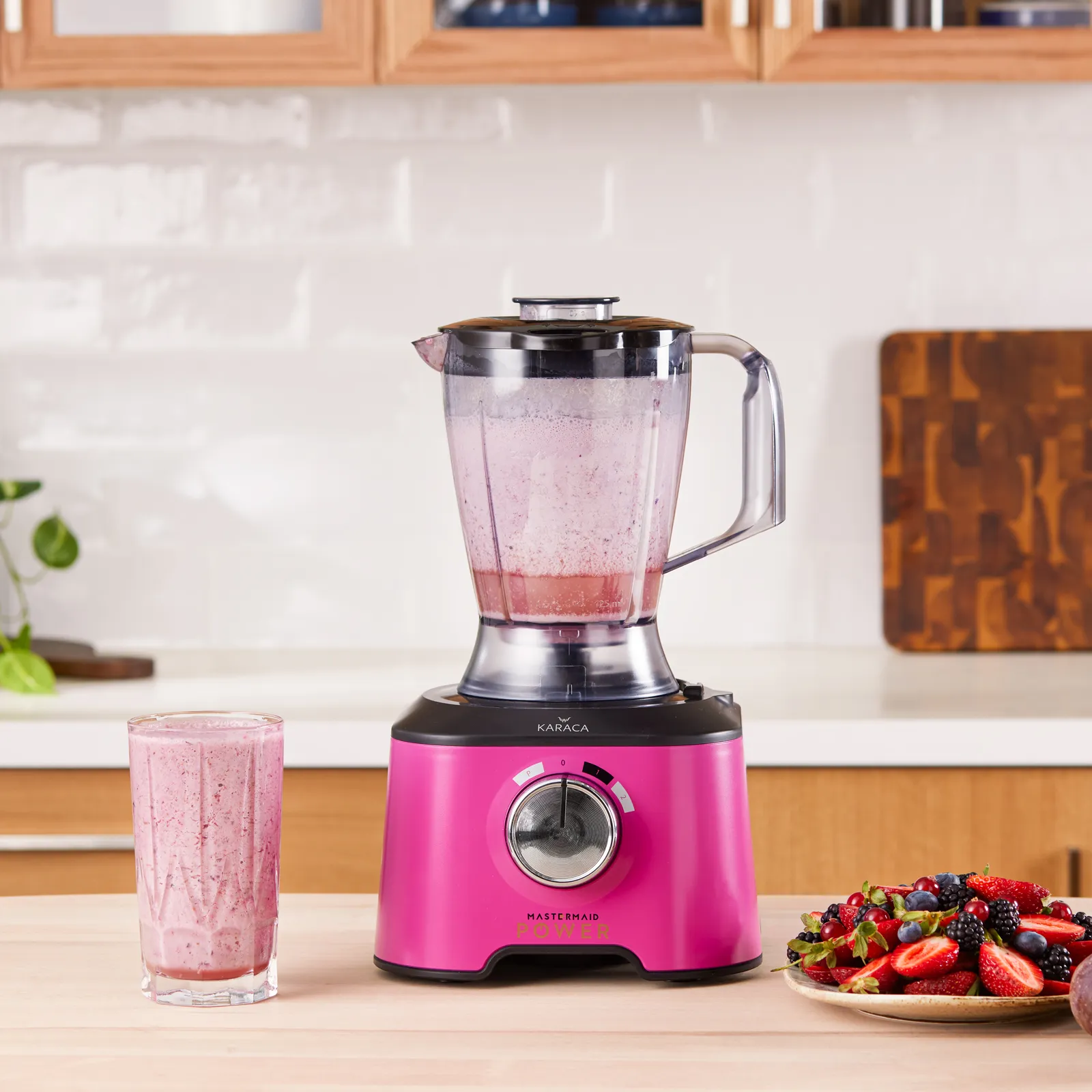 Karaca Mastermaid Power Multifunktionsset 10 in 1 Lebensmittelzubereitung 2000W Fuchsia – Bild 8