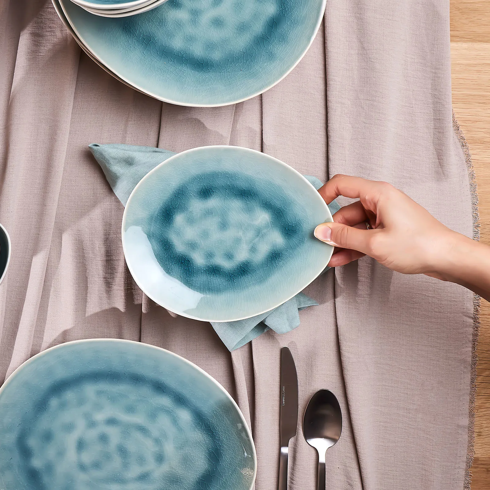 Karaca Turquoise Reactive 18 Teilige Geschirr Set für 6 Personen – Bild 5