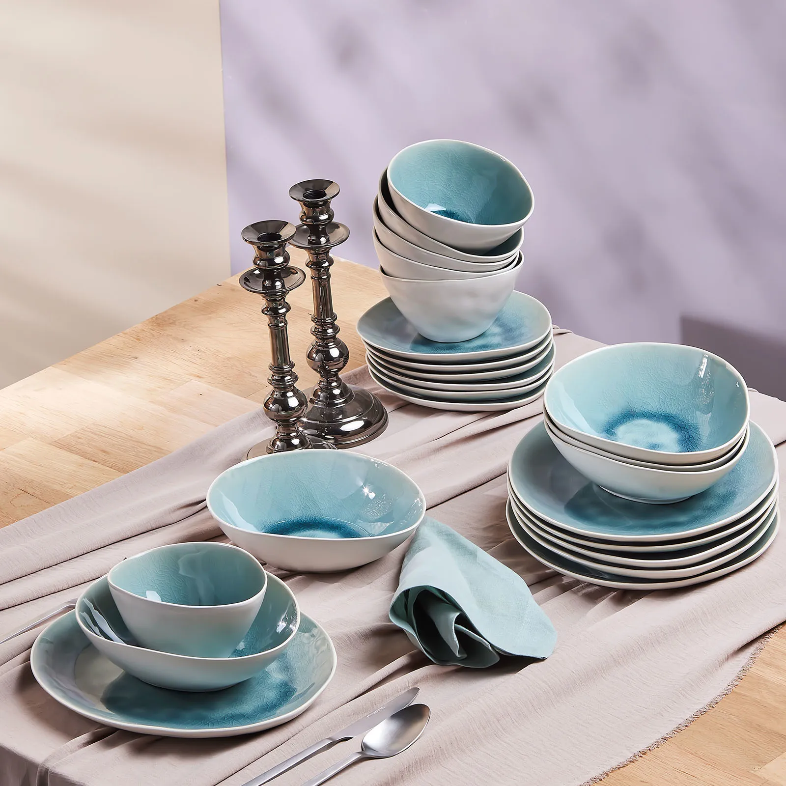 Karaca Turquoise Reactive 18 Teilige Geschirr Set für 6 Personen – Bild 6