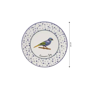 Karaca Vogel Kuchenteller Set für 6 Personen