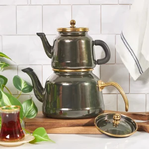 Karaca Troy Teekannen Set Schwarz