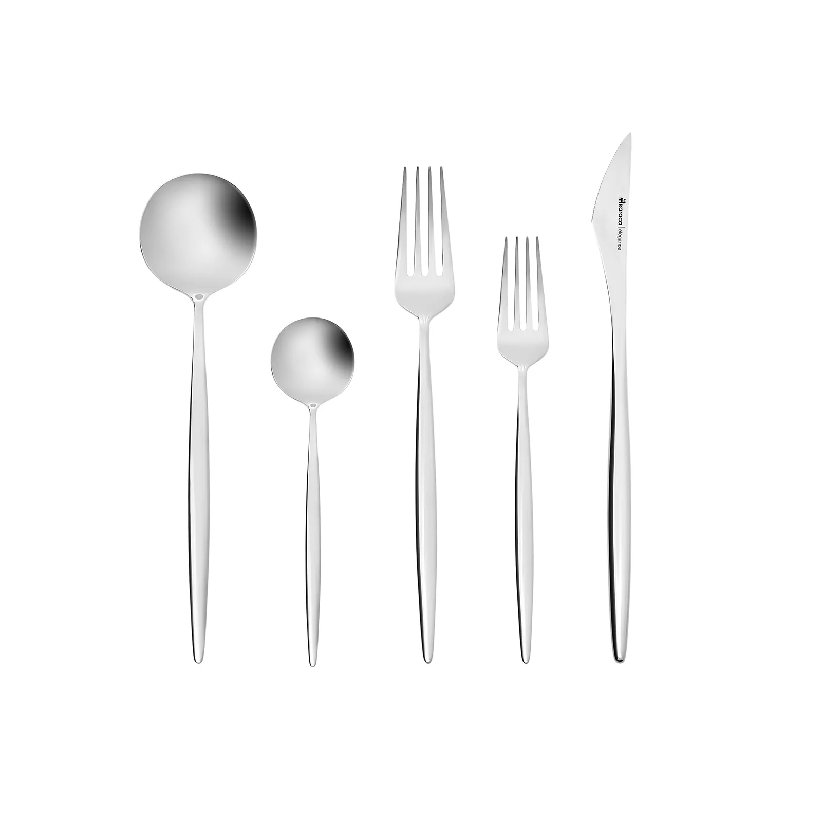 Karaca Porto 60-teiliges Elegance Besteck-Set für 12 Personen – Bild 9