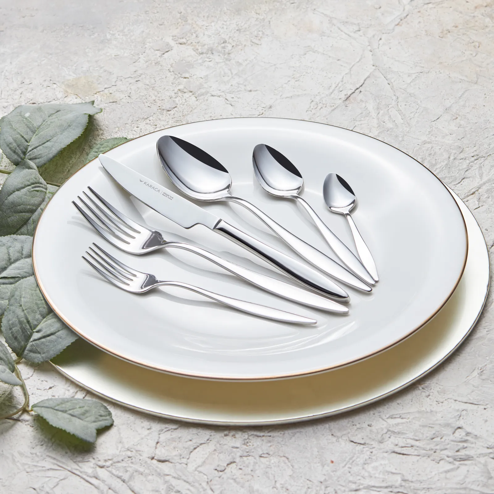 Karaca New Ilıca 84-teiliges Besteckset für 12 Personen mit Box – Bild 7