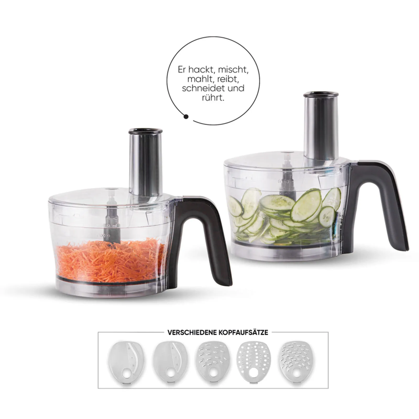 Karaca Mastermaid Power Multifunktionsset 10 in 1 Lebensmittelzubereitung 2000W Fuchsia – Bild 4