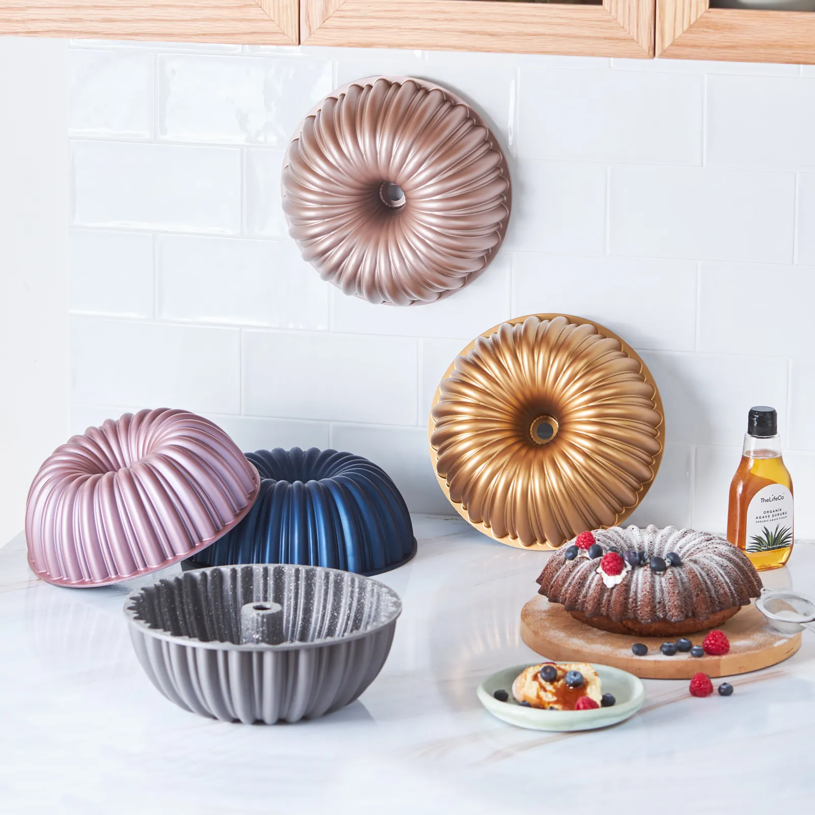 Karaca Cake Pro Geschnittene Gusskuchenform Anthrazit – Bild 5