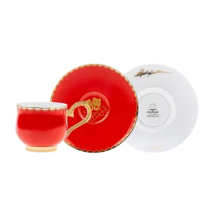 Karaca Unicef Selcuk Methode & Demet Akbag Kaffeetassen-Set 90 ml für 2 Personen