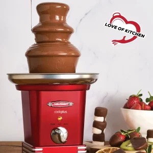 Cookplus Love of Kitchen Fondue Maschine und Schokoladenbrunnen, 100W