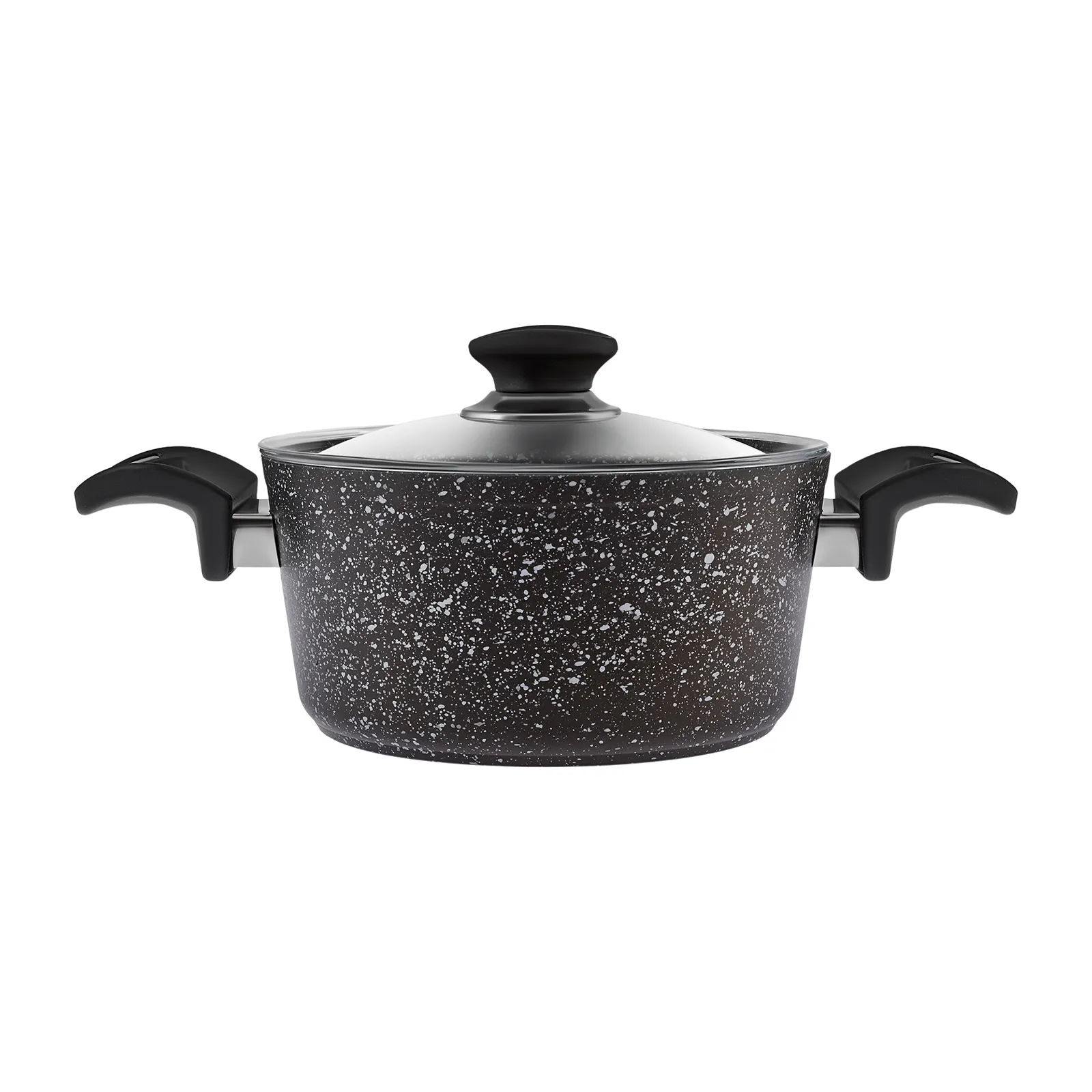 Karaca Defne Bio Granit 4-teiliges Midi Kochtopfset Schwarz – Bild 4