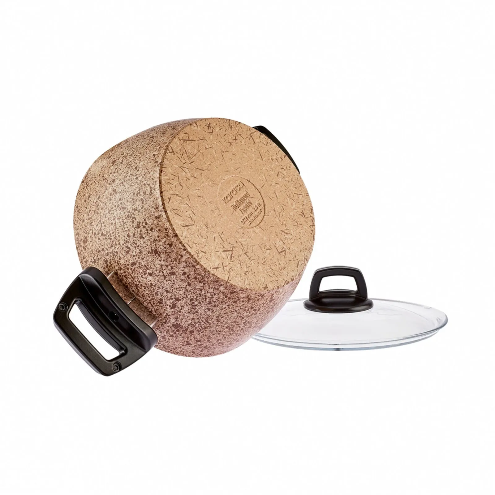 Karaca Bio Granit Holzstein 9-teiliges Kochgeschirrset – Bild 9