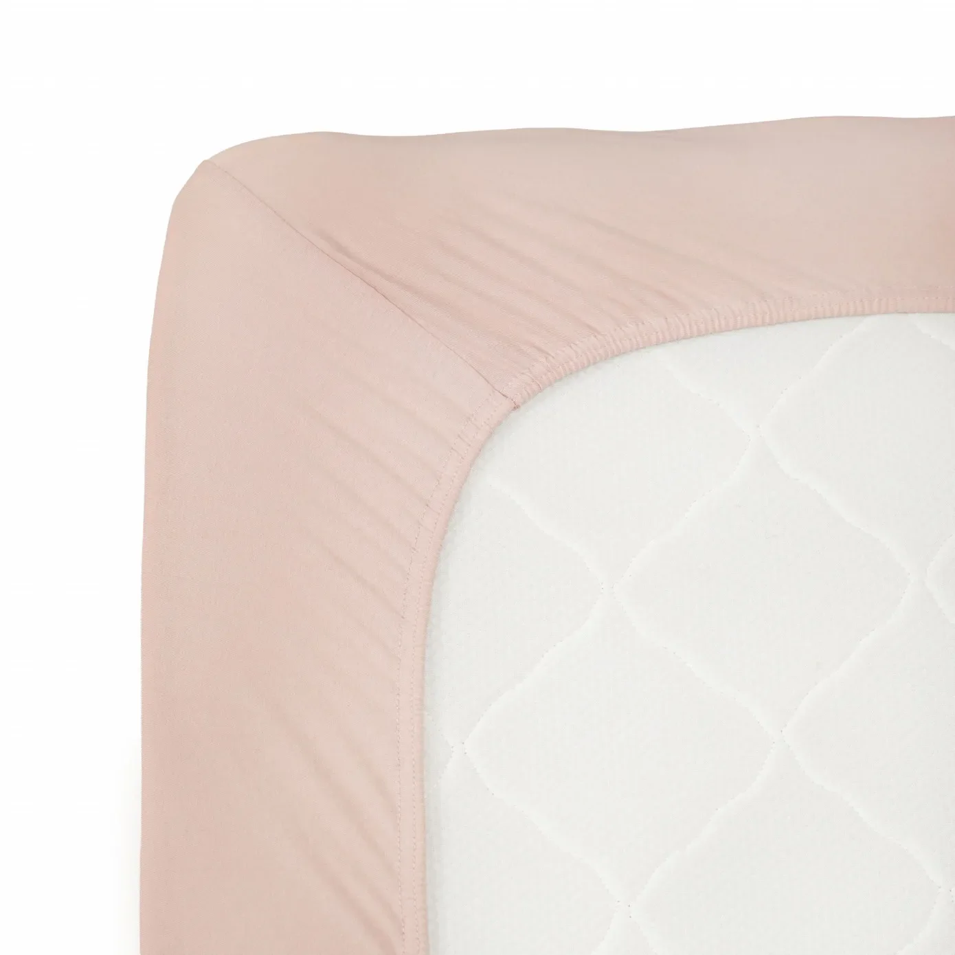 Karaca Home Lachsfarbenes gekämmtes Doppelbettlaken mit Spannbetttuch – Bild 2