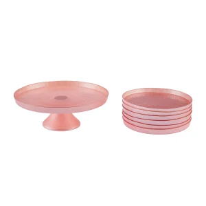 Karaca Lily Rosa 7 Teiliges Service Set