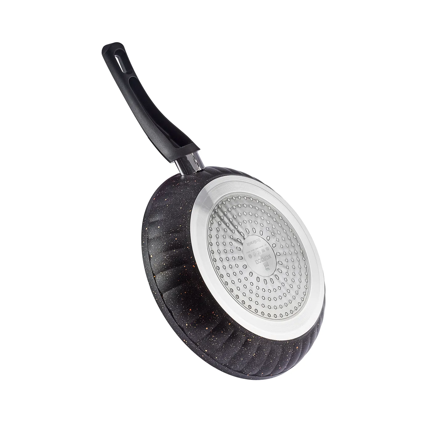 Karaca İnci Biogranit Schwarzgold 8-teiliges Inductions-basis Kochtopfset – Bild 3