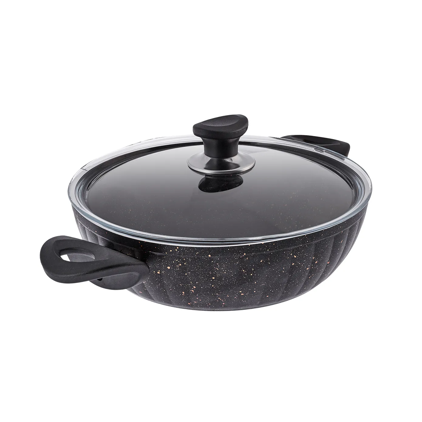 Karaca İnci Biogranit Schwarzgold 8-teiliges Inductions-basis Kochtopfset – Bild 5