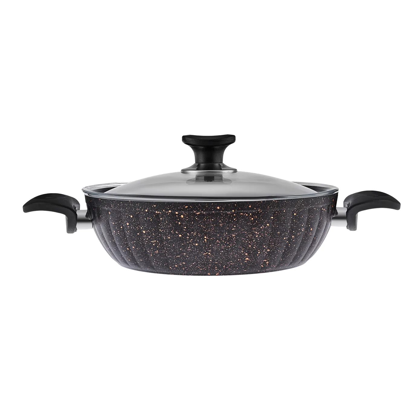 Karaca İnci Biogranit Schwarzgold 8-teiliges Inductions-basis Kochtopfset – Bild 6