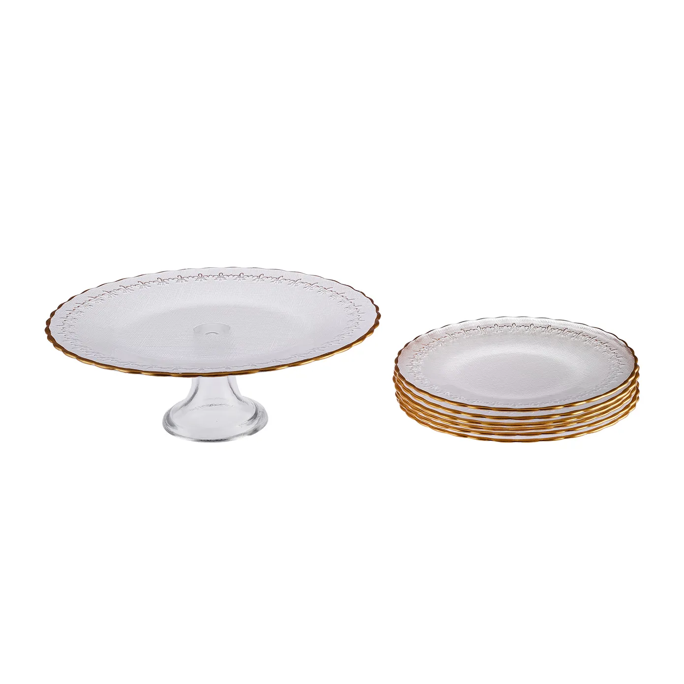Karaca Firenze Gold 7-teiliges Dessert-Set