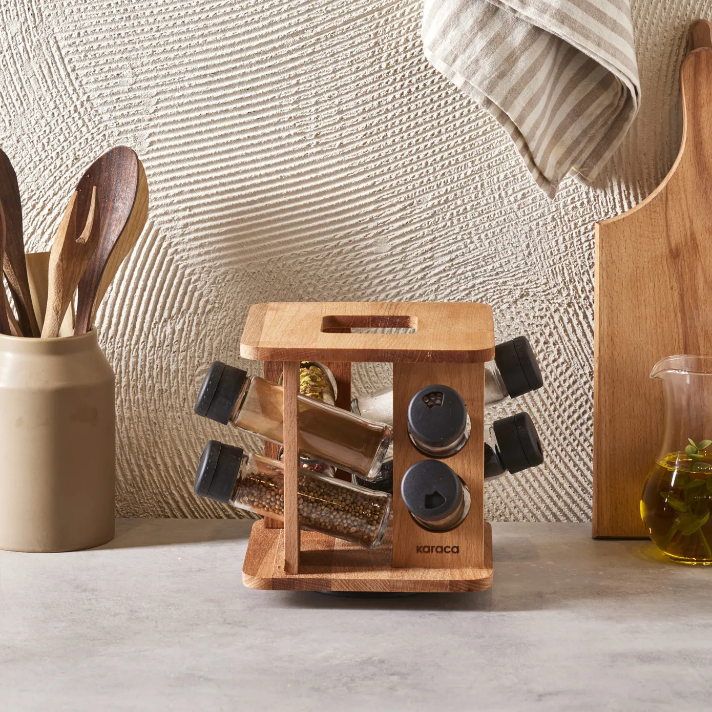 Karaca Aspen 9-teiliges Glasgewürzset mit Ständer – Bild 6