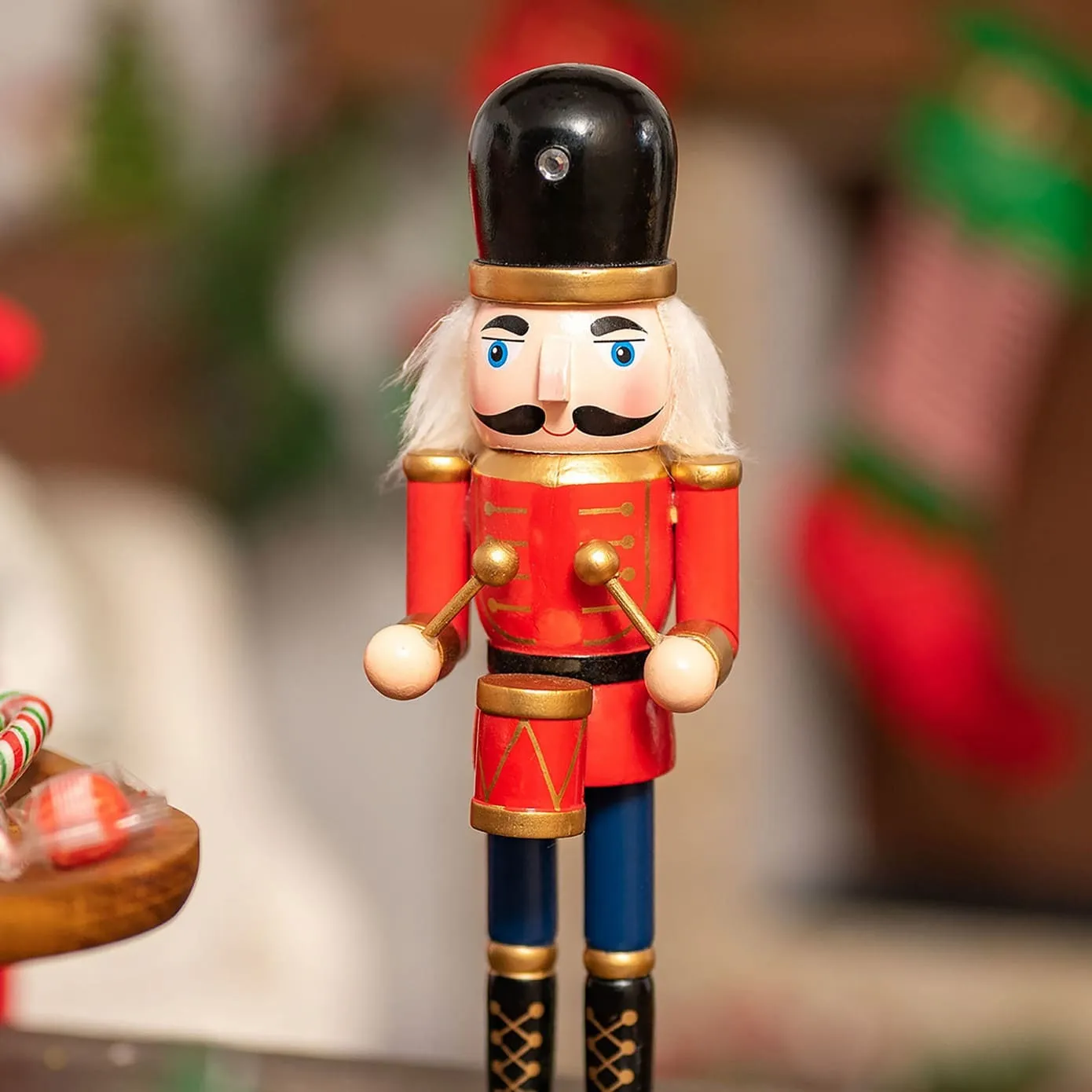 Karaca Home Weihnachten Nussknacker mit Trommeln, 25 cm – Bild 2